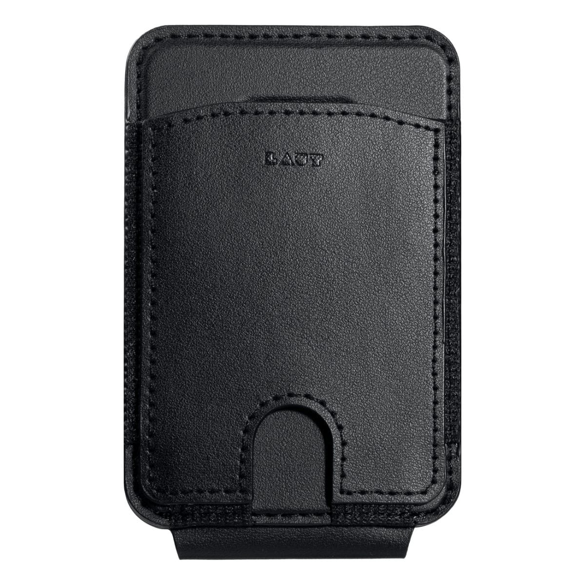 MagSafe対応 カードウォレット Black(ブラック) メタルリング付属 LAUT[ラウト] ブラック L_MAG_CW_BK
