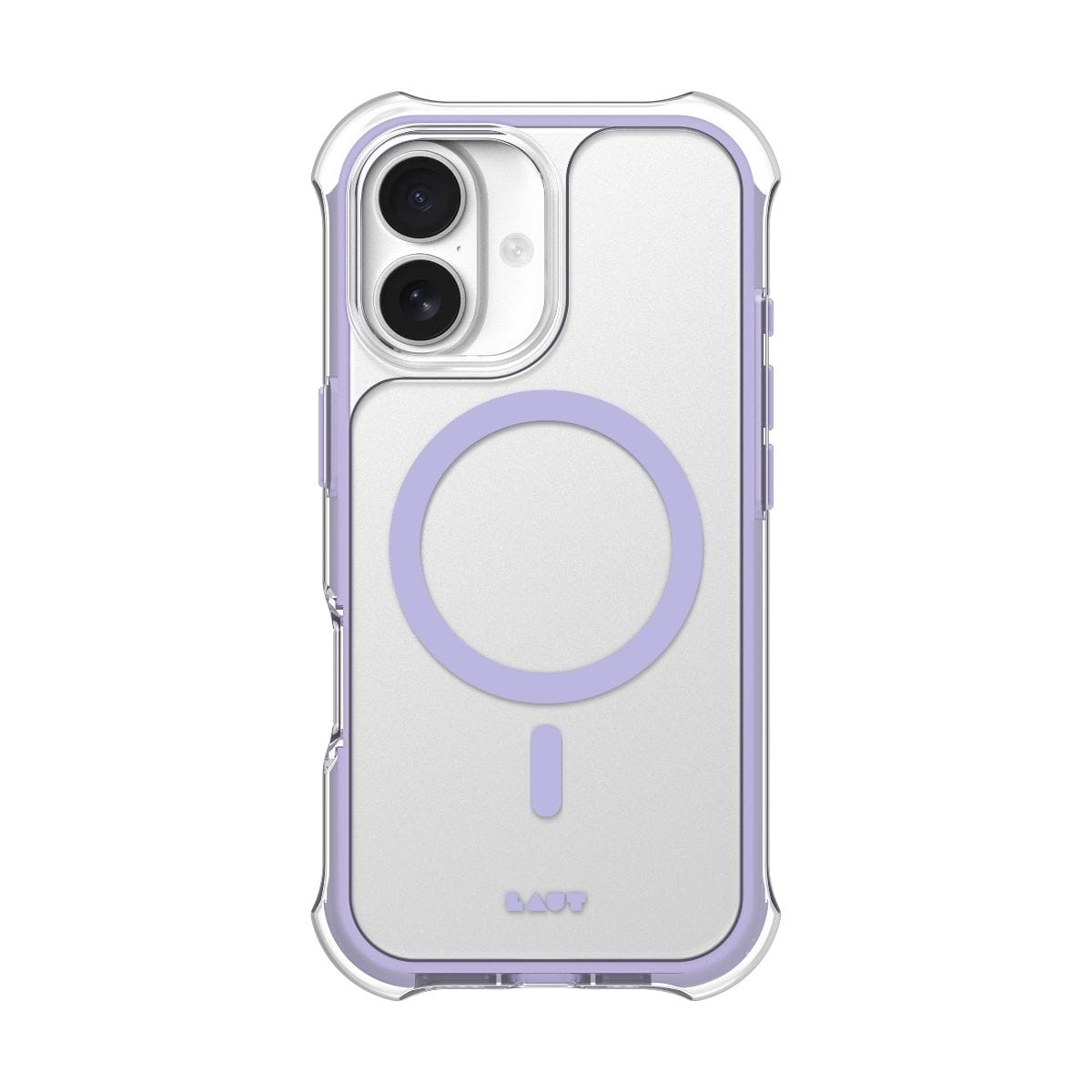 iPhone 17 スマホケース スマホカバー MagSafe対応 Clear/Purple(クリア/ライトパープル) LAUT[ラウト] AERO PROTECT[エアロ プロテクト] クリアパープル L_IP25A_AP_PU