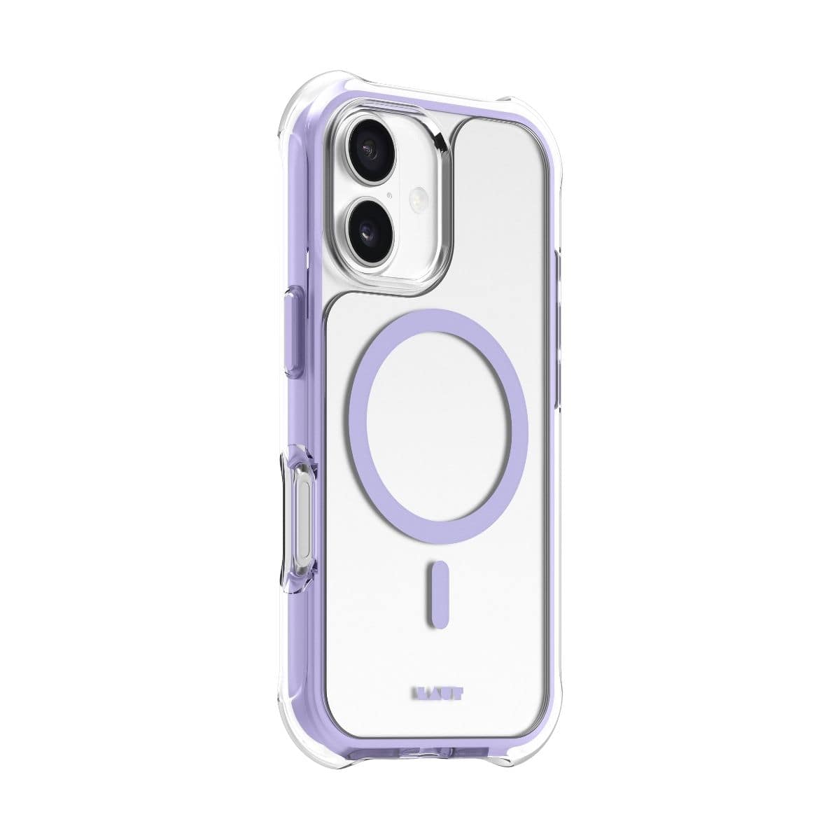 iPhone 17 スマホケース スマホカバー MagSafe対応 Clear/Purple(クリア/ライトパープル) LAUT[ラウト] AERO PROTECT[エアロ プロテクト] クリアパープル L_IP25A_AP_PU