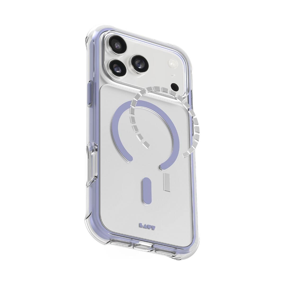 iPhone 17 スマホケース スマホカバー MagSafe対応 Clear/Purple(クリア/ライトパープル) LAUT[ラウト] AERO PROTECT[エアロ プロテクト] クリアパープル L_IP25A_AP_PU