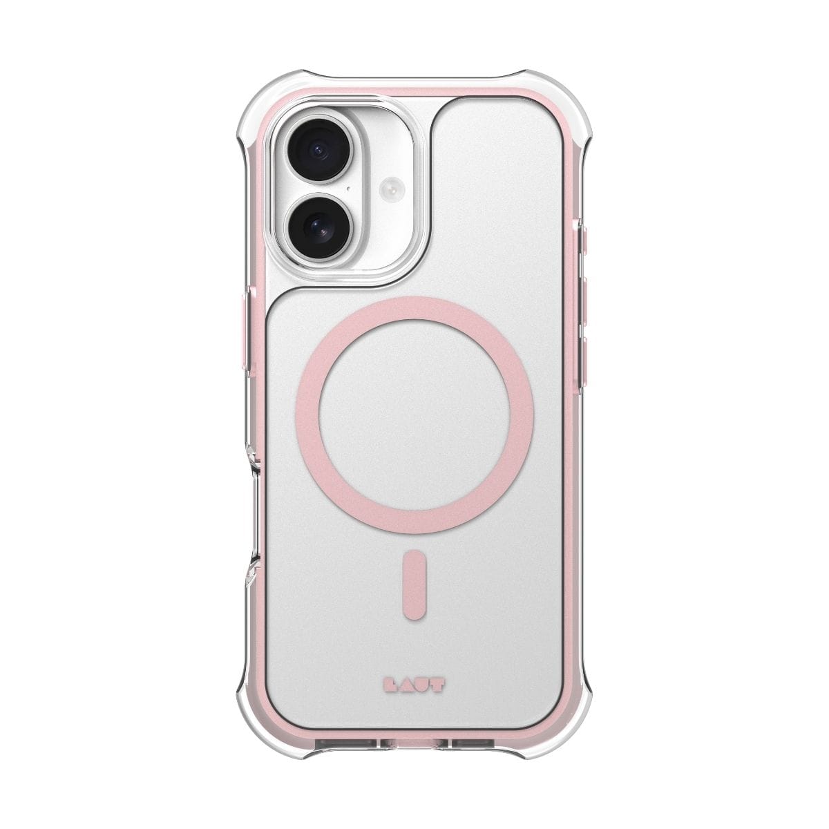 iPhone 17 スマホケース スマホカバー MagSafe対応 Clear/Pink(クリア/レースピンク) LAUT[ラウト] AERO PROTECT[エアロ プロテクト] クリアピンク L_IP25A_AP_P