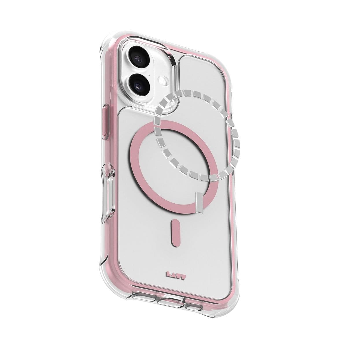 iPhone 17 スマホケース スマホカバー MagSafe対応 Clear/Pink(クリア/レースピンク) LAUT[ラウト] AERO PROTECT[エアロ プロテクト] クリアピンク L_IP25A_AP_P