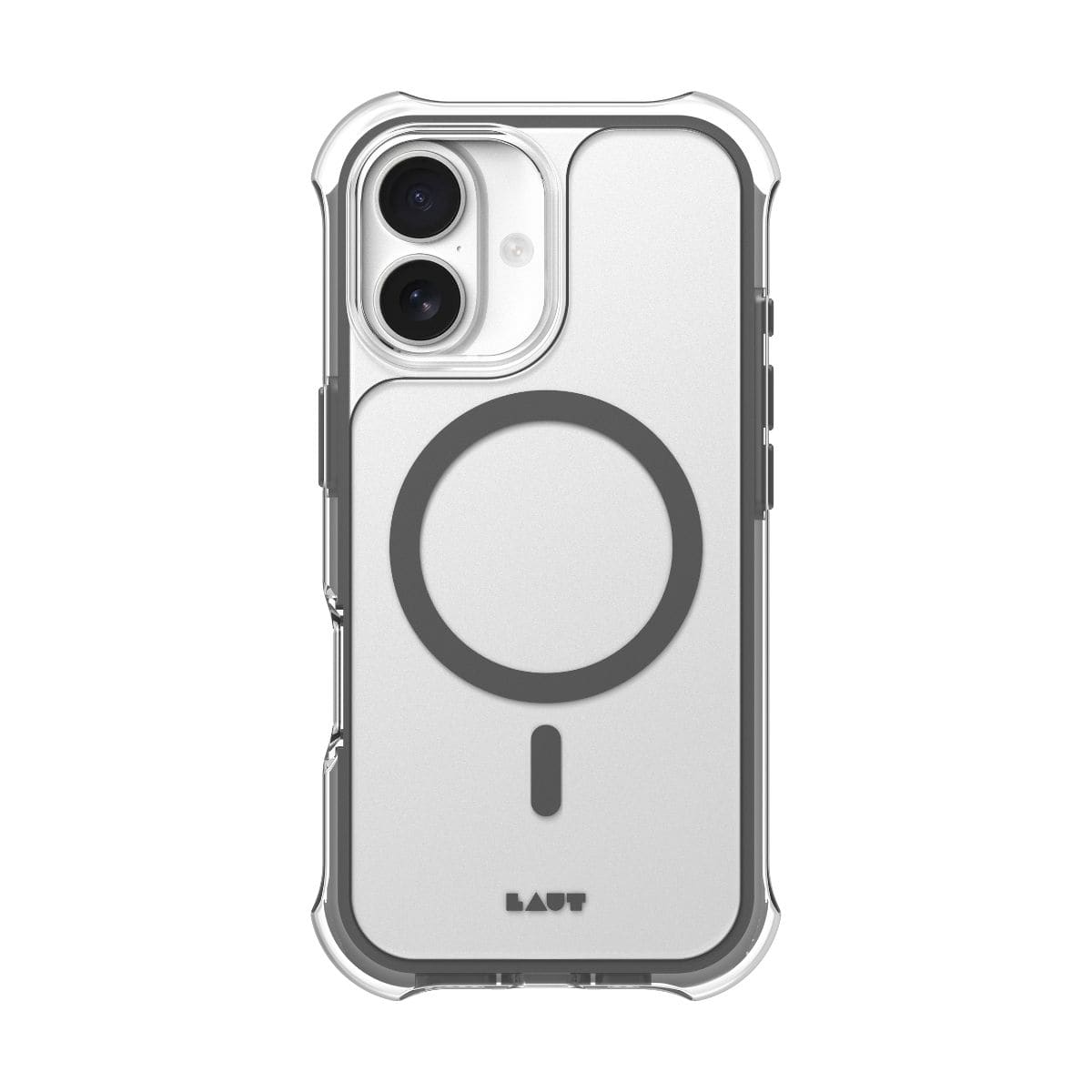 iPhone 17 スマホケース スマホカバー MagSafe対応 Clear/Gray(クリア/シャドウグレー) LAUT[ラウト] AERO PROTECT[エアロ プロテクト] クリアグレー L_IP25A_AP_GY