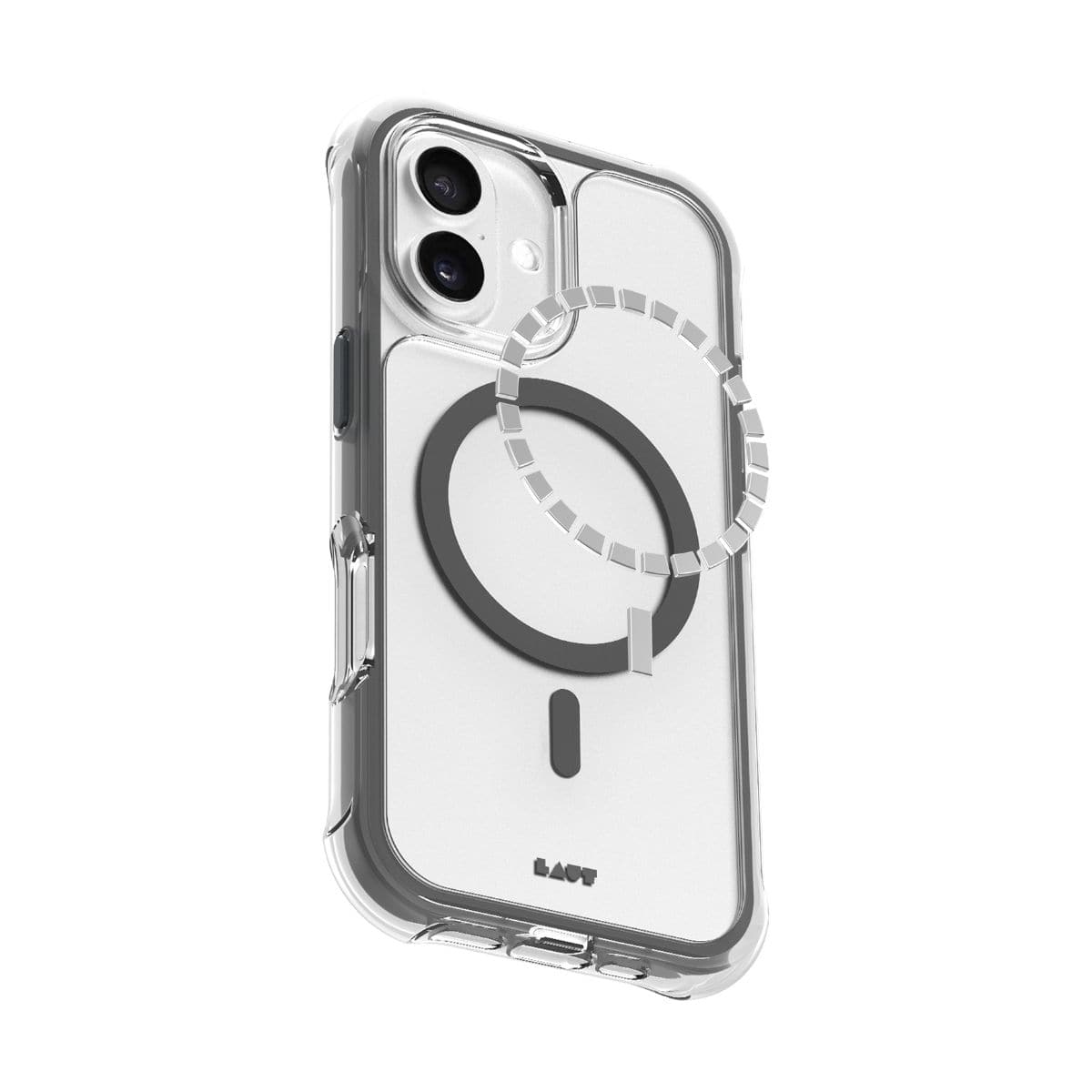 iPhone 17 スマホケース スマホカバー MagSafe対応 Clear/Gray(クリア/シャドウグレー) LAUT[ラウト] AERO PROTECT[エアロ プロテクト] クリアグレー L_IP25A_AP_GY