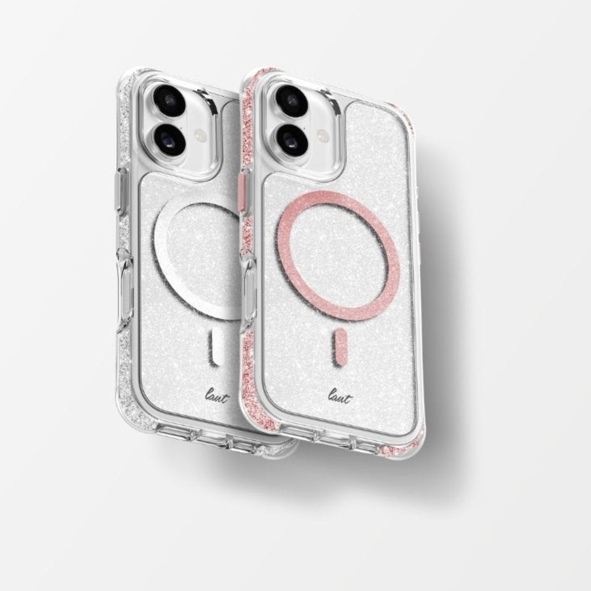 iPhone 17 スマホケース スマホカバー MagSafe対応 クリスタルシルバー Clear(クリア) LAUT[ラウト] AERO SPARKLE[エアロ スパークル] クリアシルバー L_IP25A_AS_SL