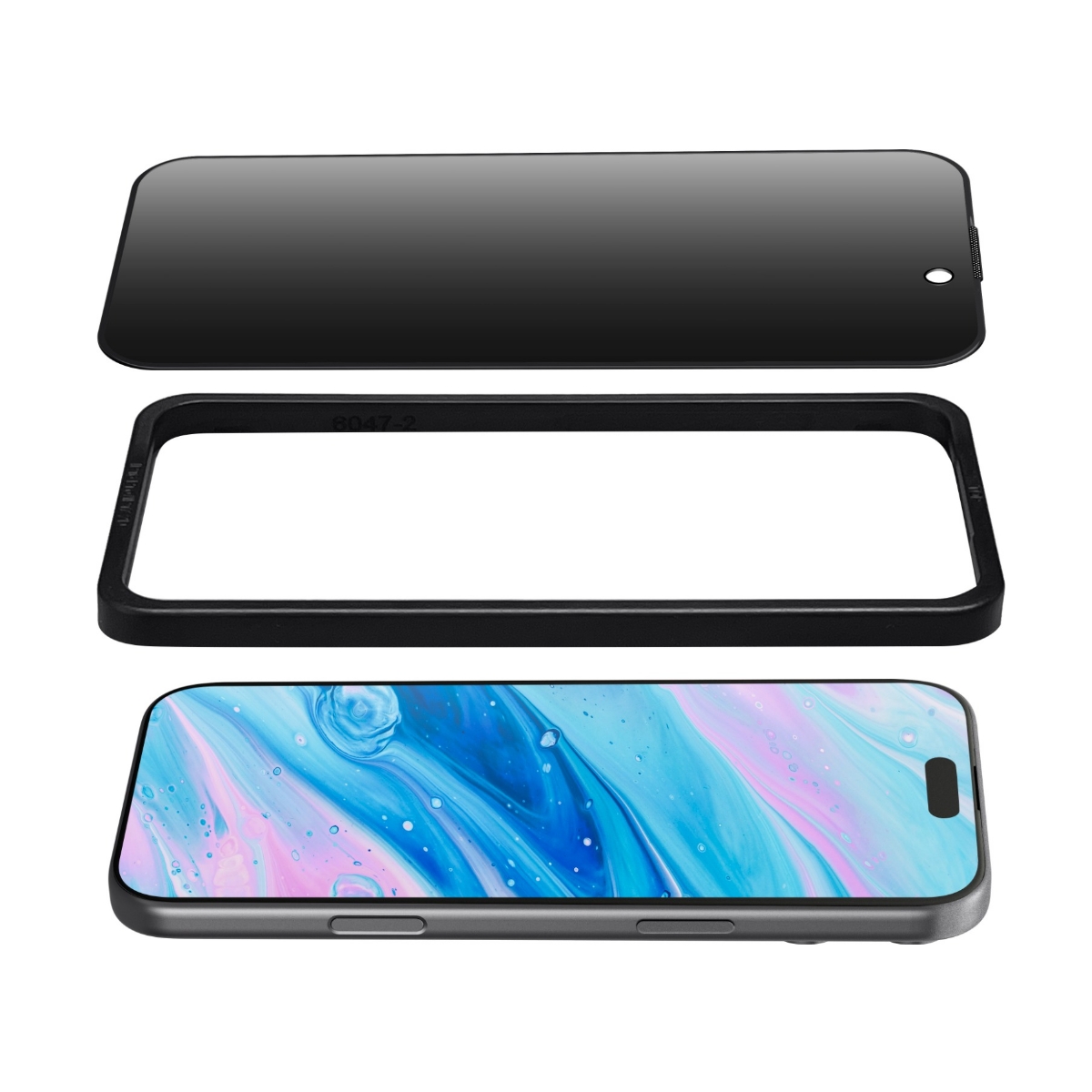 iPhone 17用 のぞき見防止 プライバシーフィルター内蔵 スマホフィルム スクリーンプロテクター ガラス製 LAUT[ラウト] Prime Glass Edge[プライム・グラス・エッジ] L_IP25A_PP