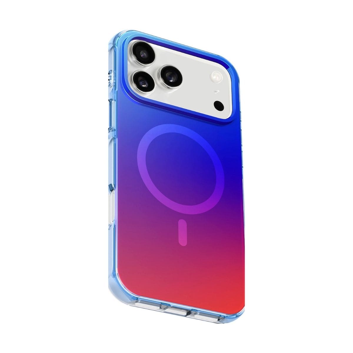 LAUT[ラウト] iPhone 17 Pro スマホケース スマホカバー HUEX WAVE サンセットフェード オレンジブルー L_IP25B_HW_BL