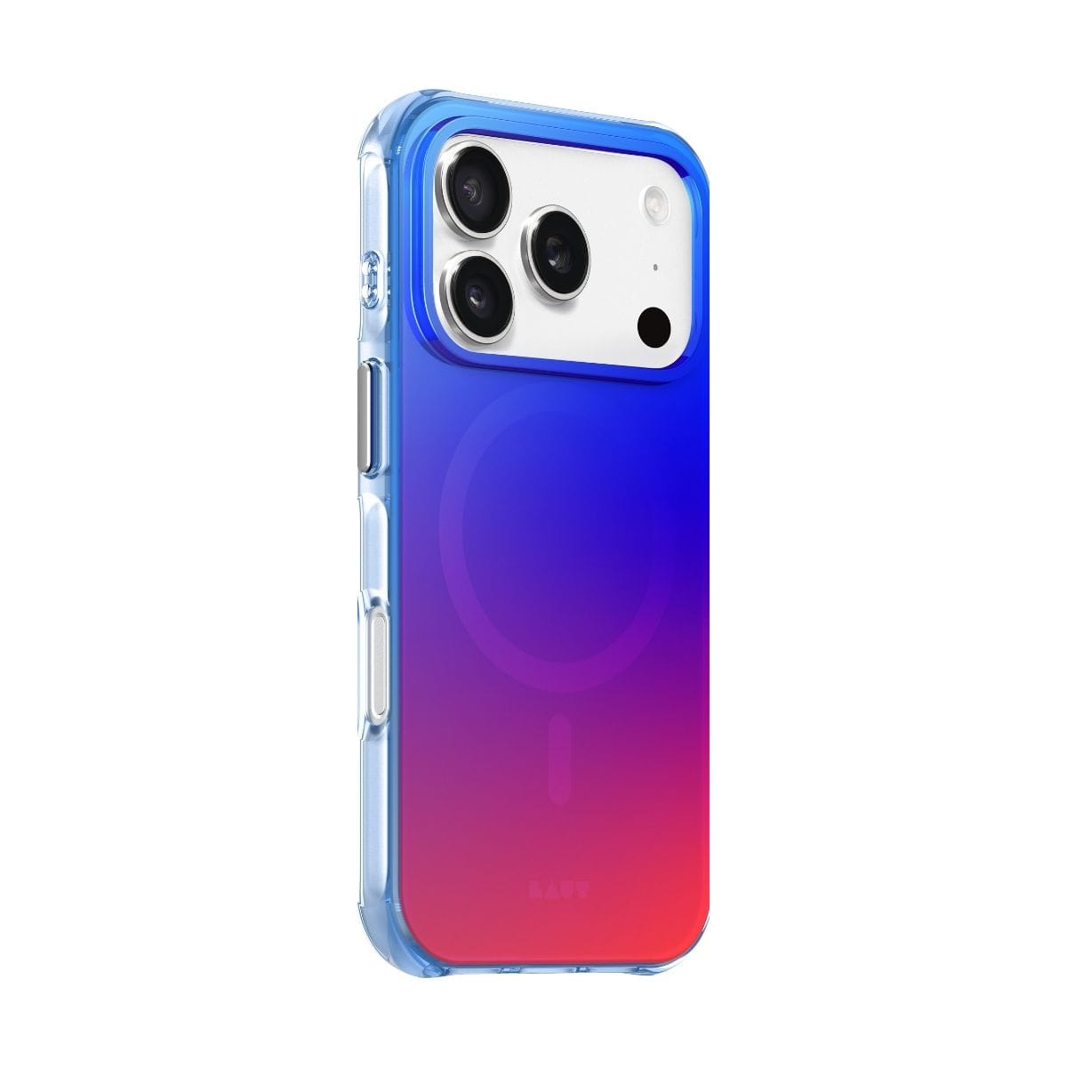 LAUT[ラウト] iPhone 17 Pro スマホケース スマホカバー HUEX WAVE サンセットフェード オレンジブルー L_IP25B_HW_BL