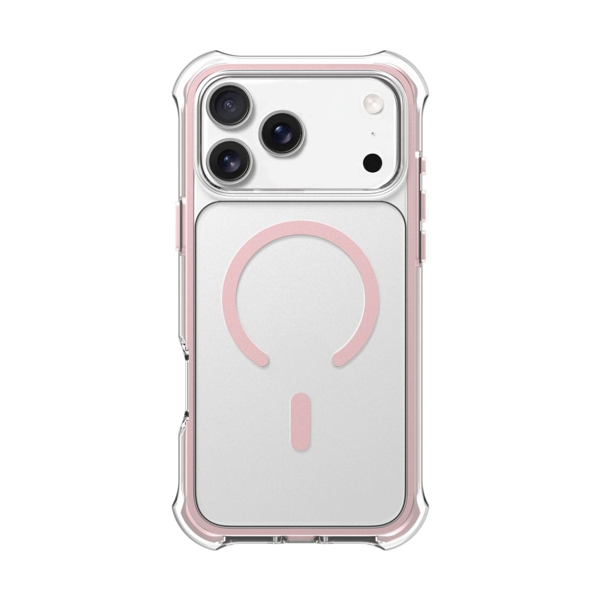 iPhone 17 Pro スマホケース スマホカバー MagSafe対応 Clear/Pink(クリア/レースピンク) LAUT[ラウト] AERO PROTECT[エアロ プロテクト] クリアピンク L_IP25B_AP_P