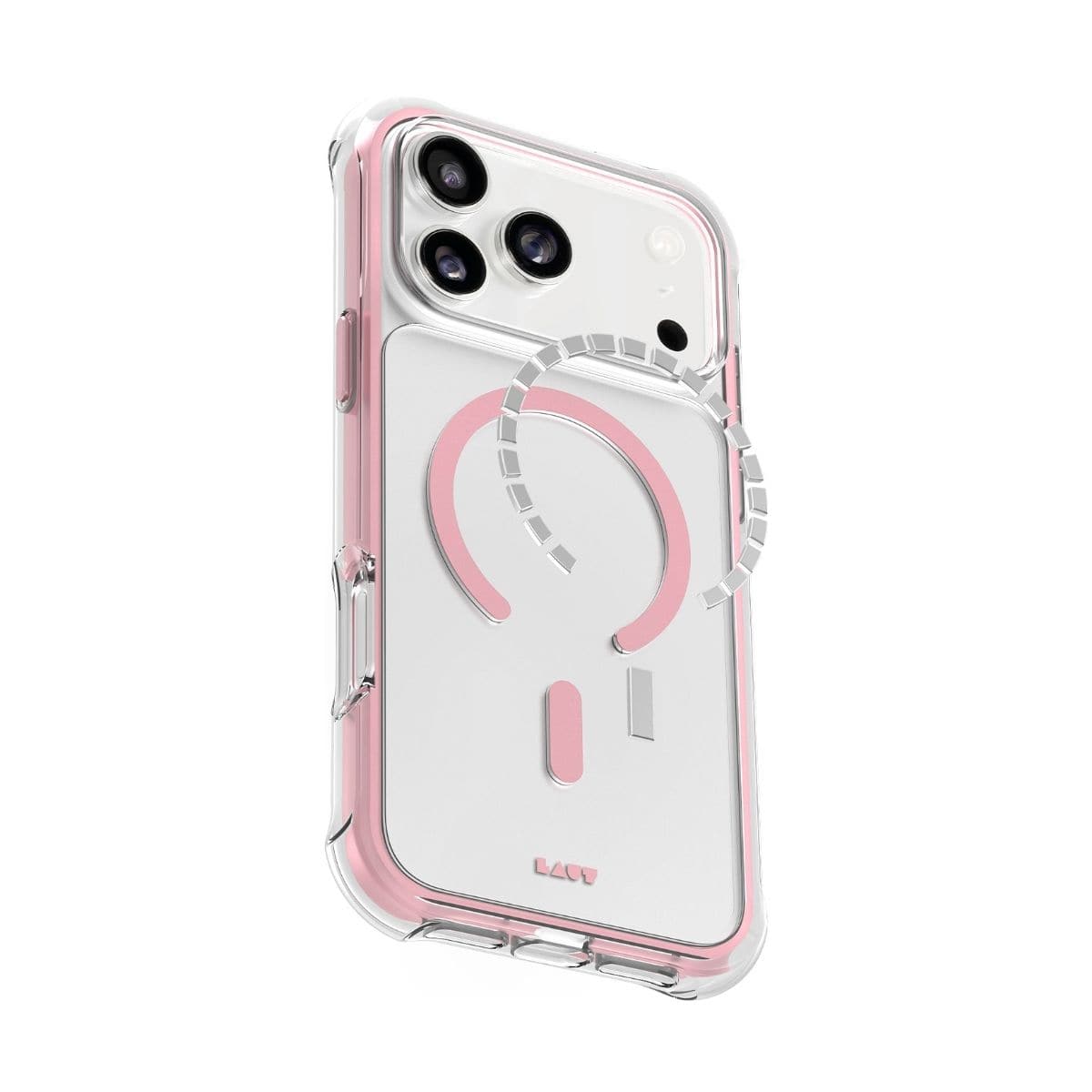 iPhone 17 Pro スマホケース スマホカバー MagSafe対応 Clear/Pink(クリア/レースピンク) LAUT[ラウト] AERO PROTECT[エアロ プロテクト] クリアピンク L_IP25B_AP_P