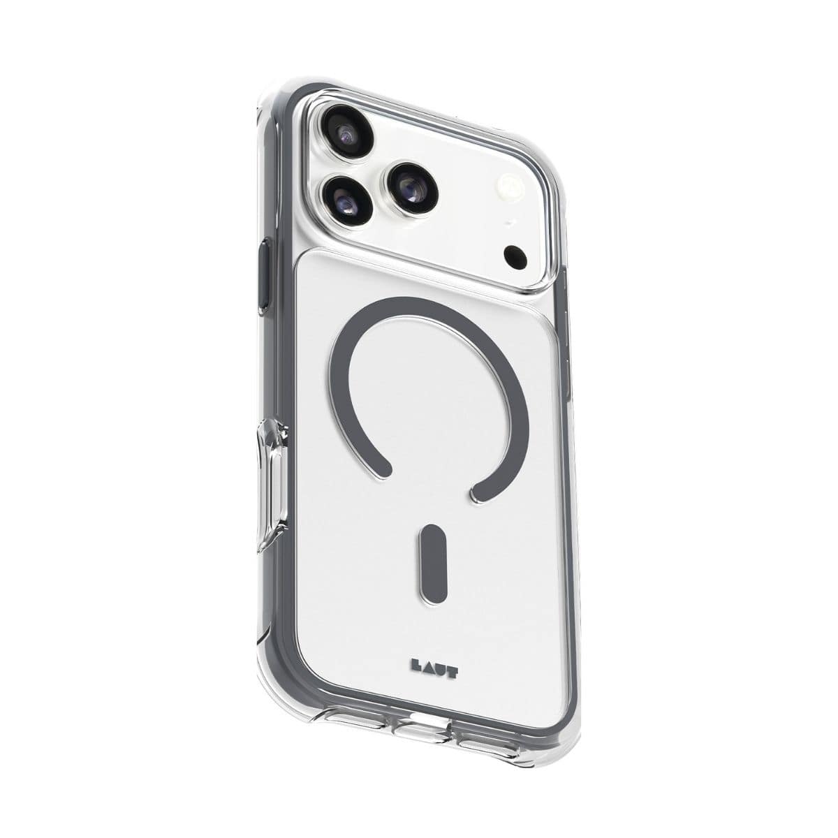 iPhone 17 Pro スマホケース スマホカバー MagSafe対応 Clear/Gray(クリア/シャドウグレー) LAUT[ラウト] AERO PROTECT[エアロ プロテクト] クリアグレー L_IP25B_AP_GY