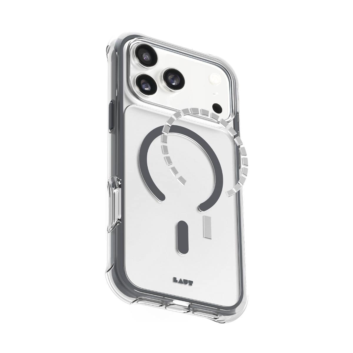 iPhone 17 Pro スマホケース スマホカバー MagSafe対応 Clear/Gray(クリア/シャドウグレー) LAUT[ラウト] AERO PROTECT[エアロ プロテクト] クリアグレー L_IP25B_AP_GY
