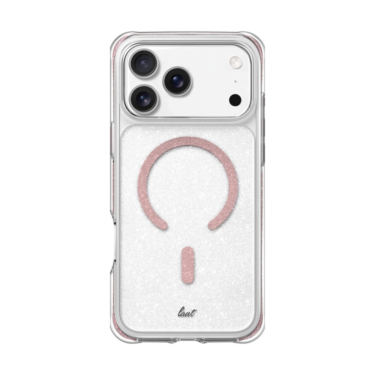 LAUT[ラウト] iPhone 17 Pro スマホケース スマホカバー AERO SPARKLE クリスタルピンク クリアピンク L_IP25B_AS_P