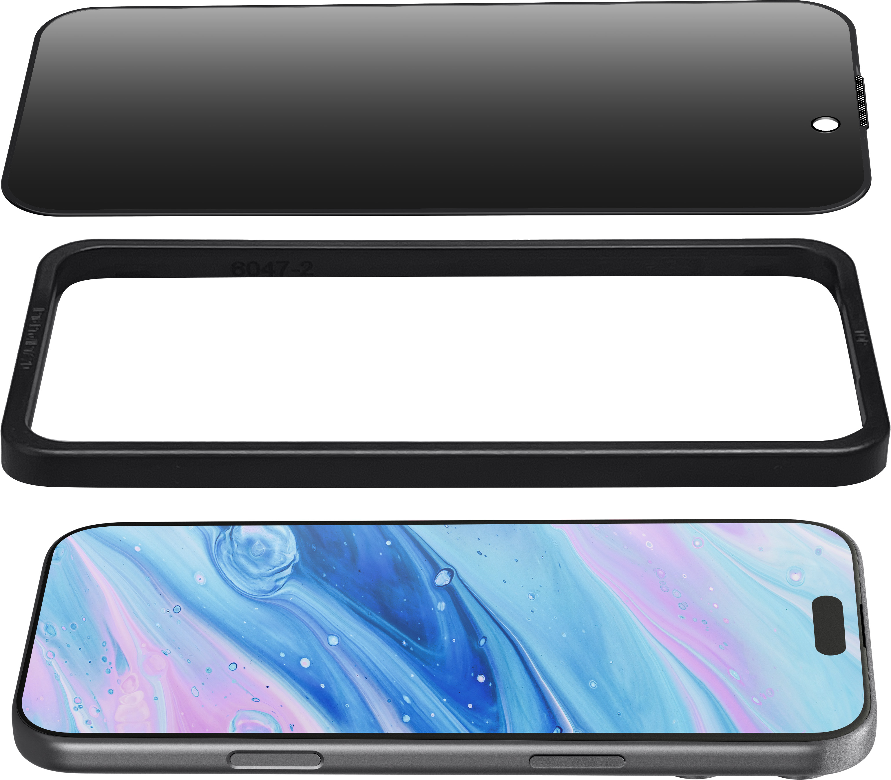 iPhone 17 Pro用 のぞき見防止 プライバシーフィルター内蔵 スマホフィルム スクリーンプロテクター ガラス製 LAUT[ラウト] Prime Glass Edge[プライム・グラス・エッジ] L_IP25B_PP