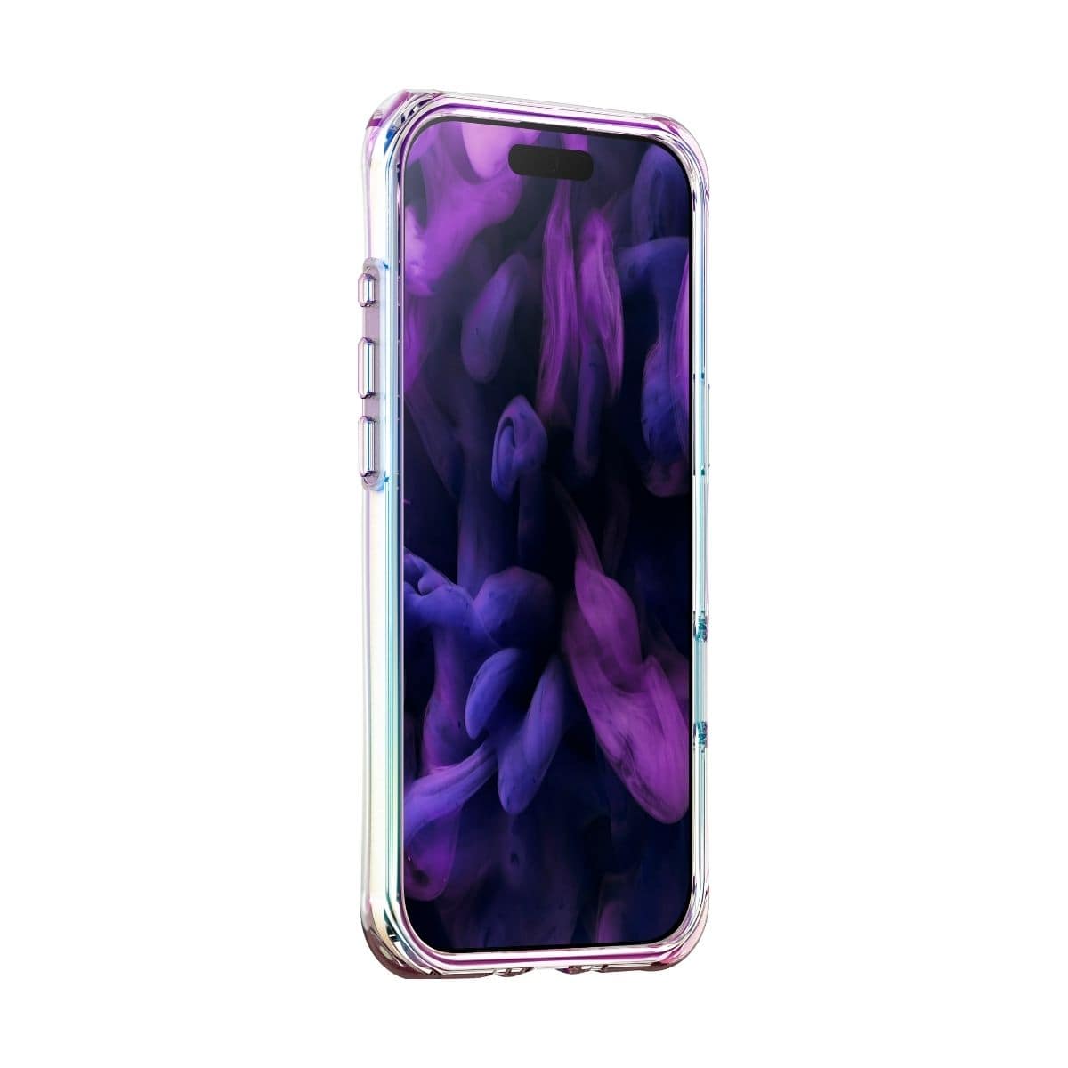 iPhone Air スマホケース スマホカバー MagSafe対応 パール ホログラフィック オーロラ LAUT[ラウト] AERO HOLO[アエロ ハロ] クリアホワイト L_IP25C_AH_W