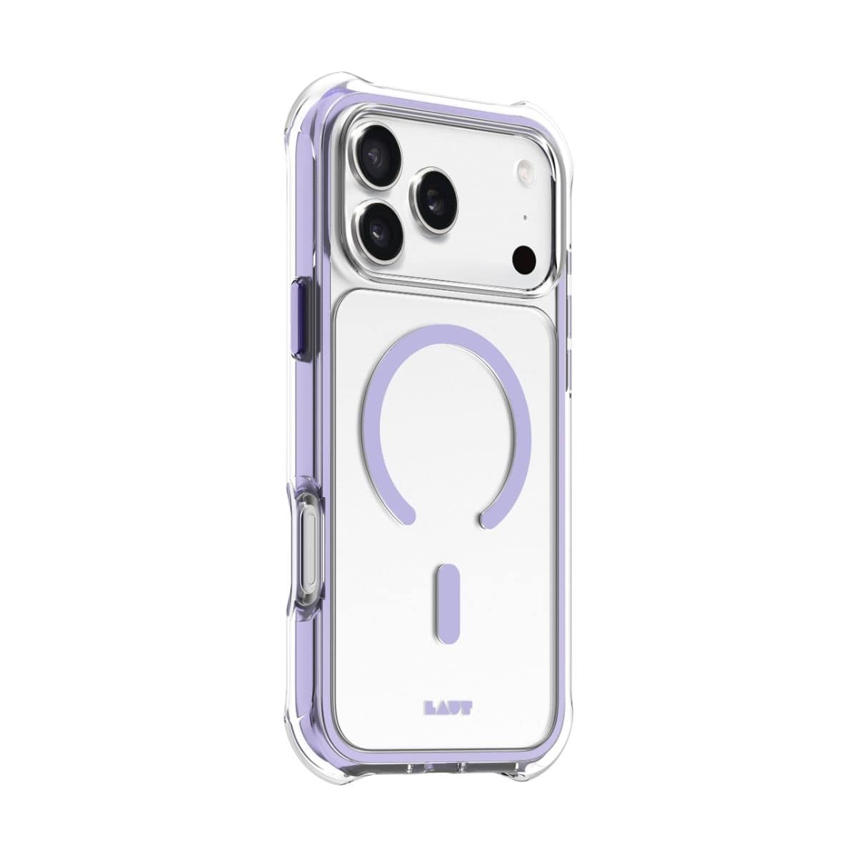iPhone 17 Pro Max スマホケース スマホカバー MagSafe対応 Clear/Purple(クリア/ライトパープル) LAUT[ラウト] AERO PROTECT[エアロ プロテクト] クリアパープル L_IP25D_AP_PU