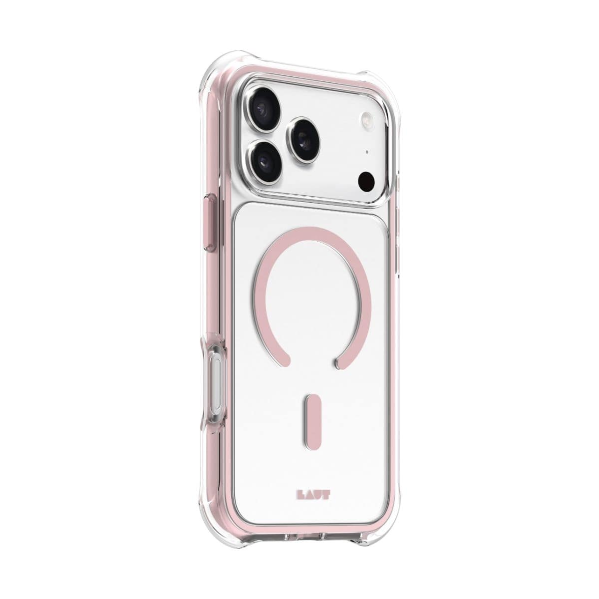 iPhone 17 Pro Max スマホケース スマホカバー MagSafe対応 Clear/Pink(クリア/レースピンク) LAUT[ラウト] AERO PROTECT[エアロ プロテクト] クリアピンク L_IP25D_AP_P