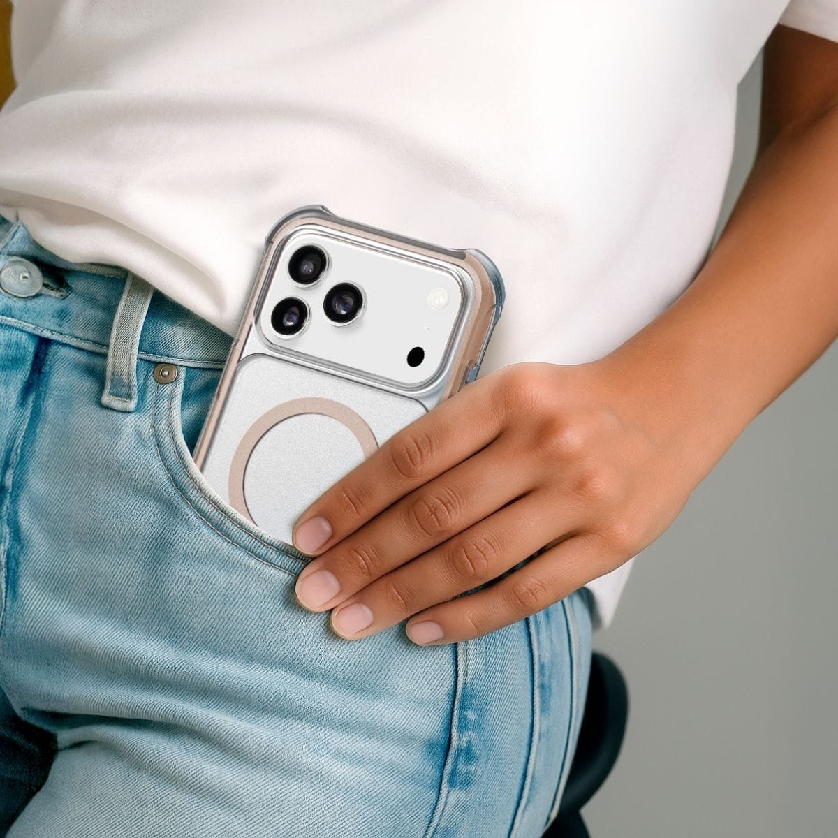 iPhone 17 Pro Max スマホケース スマホカバー MagSafe対応 Clear/Brown(クリア/サドルブラウン) LAUT[ラウト] AERO PROTECT[エアロ プロテクト] クリアブラウン L_IP25D_AP_BR