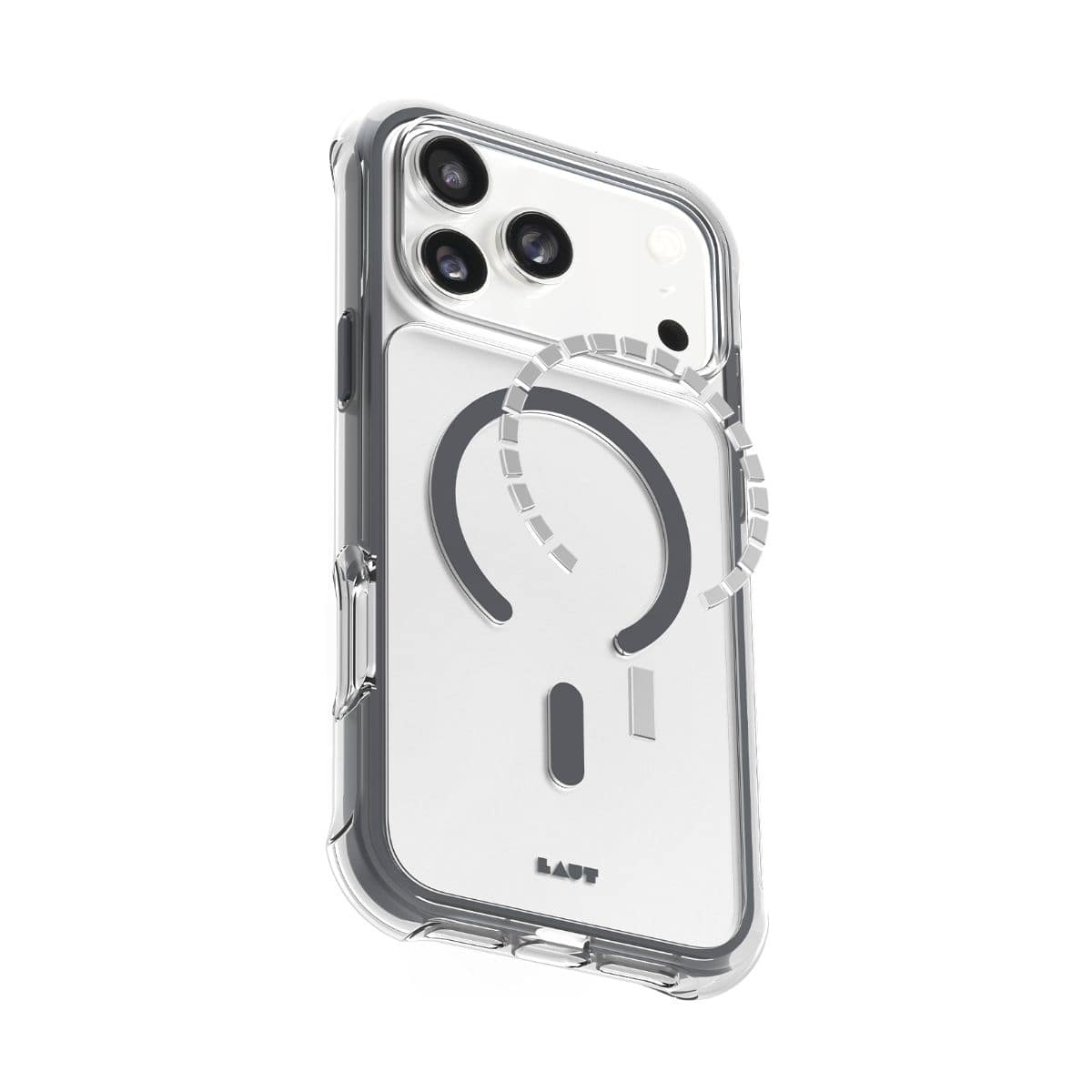 iPhone 17 Pro Max スマホケース スマホカバー MagSafe対応 Clear/Gray(クリア/シャドウグレー) LAUT[ラウト] AERO PROTECT[エアロ プロテクト] クリアグレー L_IP25D_AP_GY