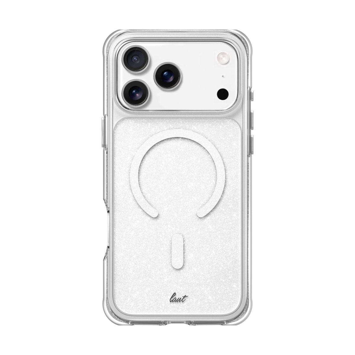 LAUT[ラウト] iPhone 17 Pro Max スマホケース スマホカバー AERO SPARKLE クリスタルシルバー クリアシルバー L_IP25D_AS_SL
