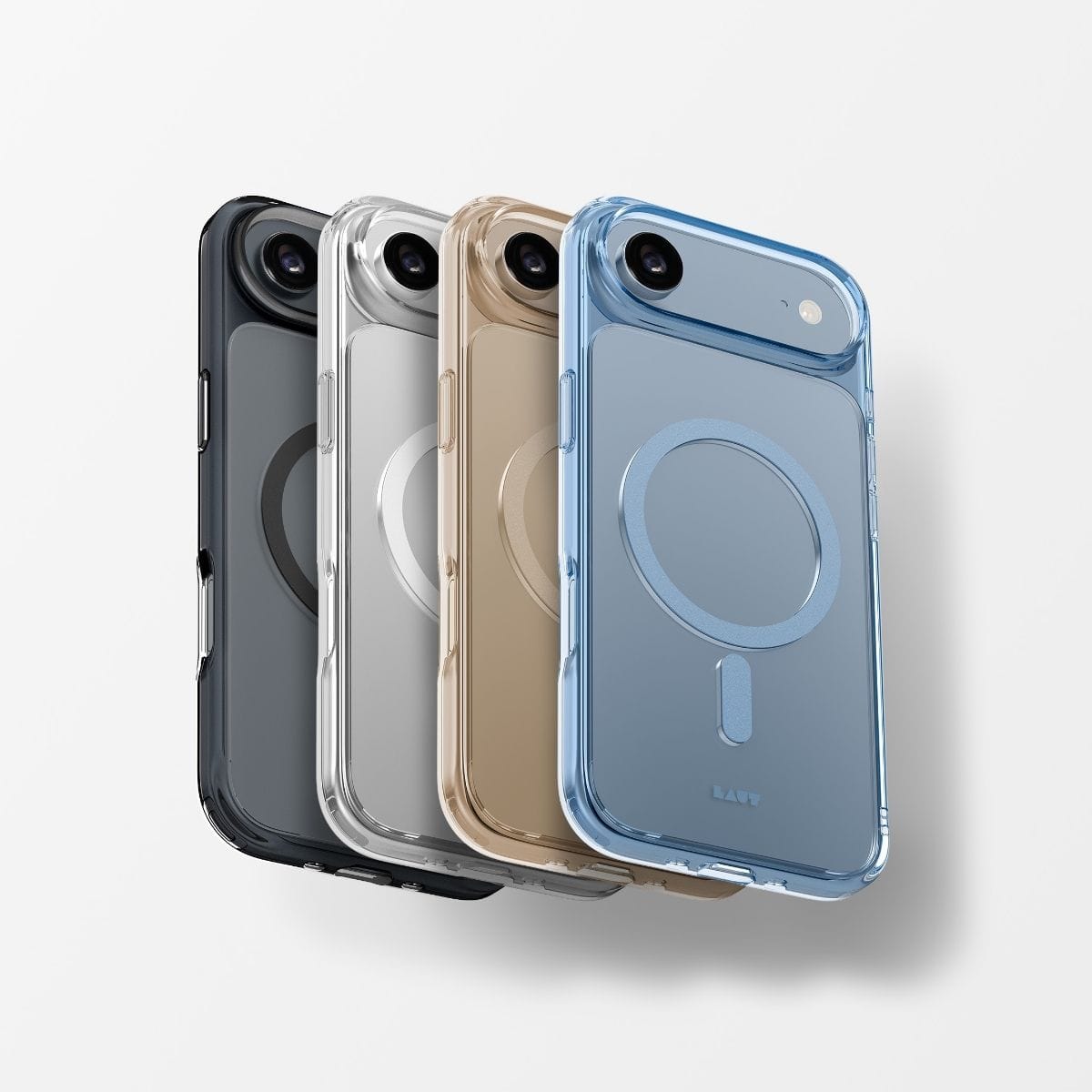 iPhone Air スマホケース スマホカバー MagSafe対応 CRYSTAL FLURO Light Gold(ライトゴールド) LAUT[ラウト] CRYSTAL FLURO[クリスタル フルオ] ゴールド L_IP25C_CF_GD