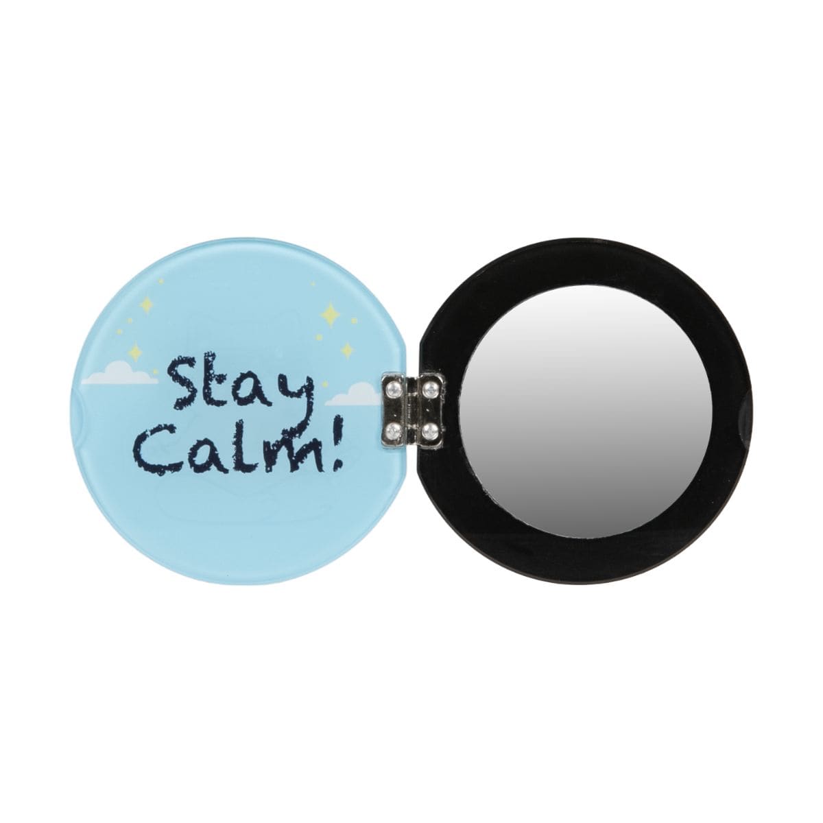 折りたたみミラー付スマホスタンド(拡大鏡) MagSafe対応 マグネットリング付属 Stay Calm ネコ LAUT[ラウト] MAGMOJI[マグモジ] MIRROR STAND ネコ/リラックス ミラー拡大鏡