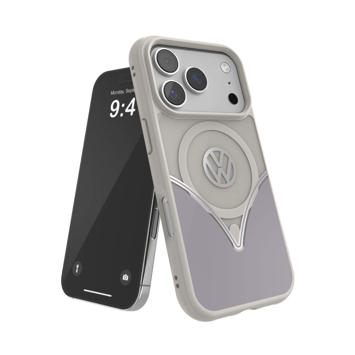 iPhone 17 Pro スマホケース スマホカバー MagSafe対応 ストラップホールあり Smoke Gray(スモークグレー) Gray/White グレー/ホワイト Volkswagen[フォルクスワーゲン] (60486) グレー/ホワイト 60486