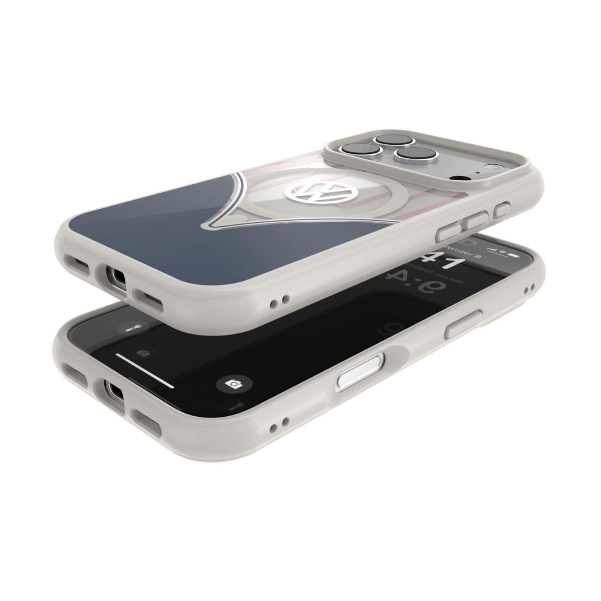 iPhone 17 Pro スマホケース スマホカバー MagSafe対応 ストラップホールあり Cobalt Blue(コバルトブルー) Blue/White ブルー/ホワイトVolkswagen[フォルクスワーゲン] (60466) ブルー/ホワイト 60466