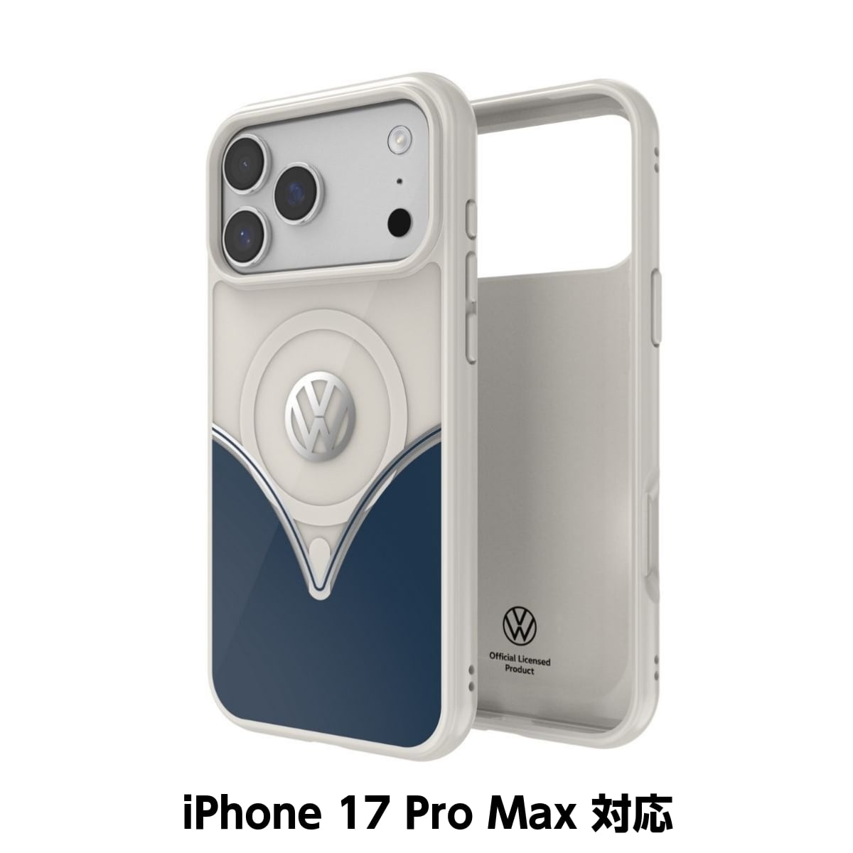 iPhone 17 Pro Max スマホケース スマホカバー MagSafe対応 ストラップホールあり Cobalt Blue(コバルトブルー) Blue/White ブルー/ホワイトVolkswagen[フォルクスワーゲン] (60467) ブルー/ホワイト 60467