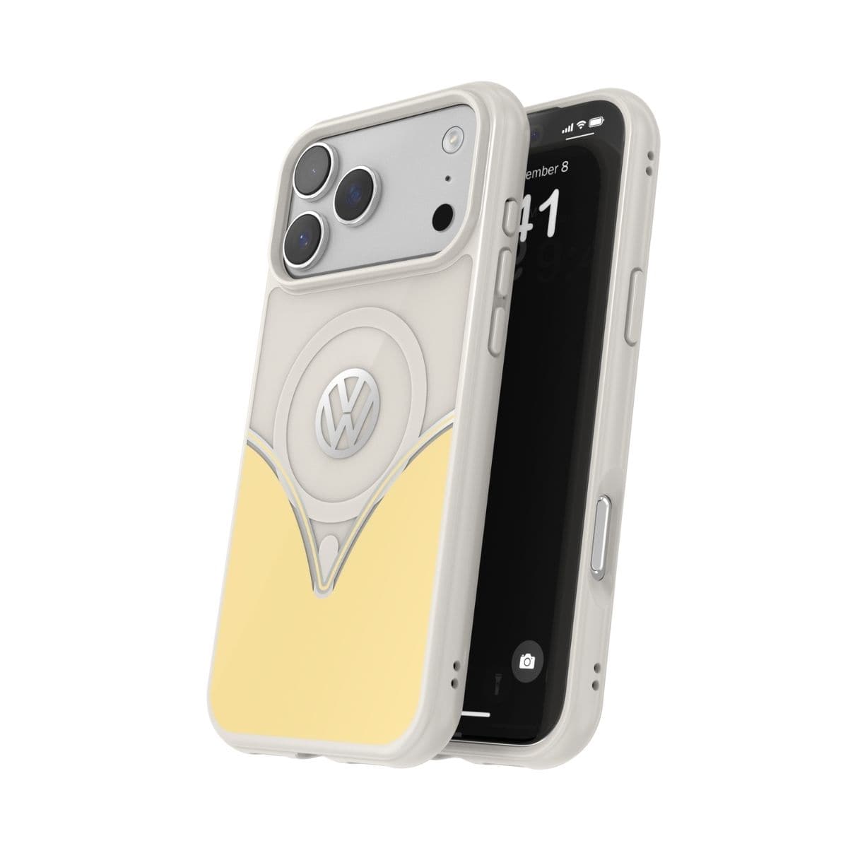 iPhone 17 Pro Max スマホケース スマホカバー MagSafe対応 ストラップホールあり Yukon Yellow(ユーコンイエロー) Yellow/White イエロー/ホワイト Volkswagen[フォルクスワーゲン] (60475) イエロー/ホワイト 60475