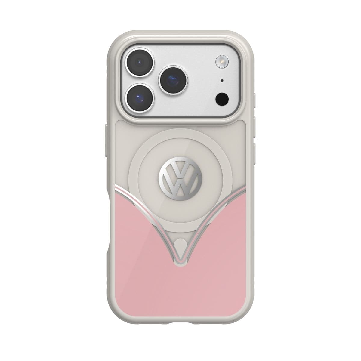 iPhone 17 Pro スマホケース スマホカバー MagSafe対応 ストラップホールあり Powder Pink(パウダーピンク) Pink/White ピンク/ホワイトVolkswagen[フォルクスワーゲン] (60478) ピンク/ホワイト 60478