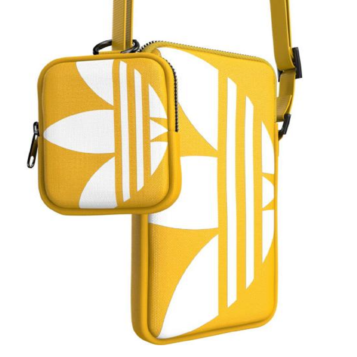 [OUTLET] ユニバーサルポーチ スモール Gold(ゴールド)/Yellow(イエロー)/White(ホワイト) Small Tech Pouch ロゴ イヤホン/ガジェット/小物入れ リング(カラビナ)付 adidas Originals[アディダス オリジナルス] イエロー/ホワイト 51727 (IQ5122)