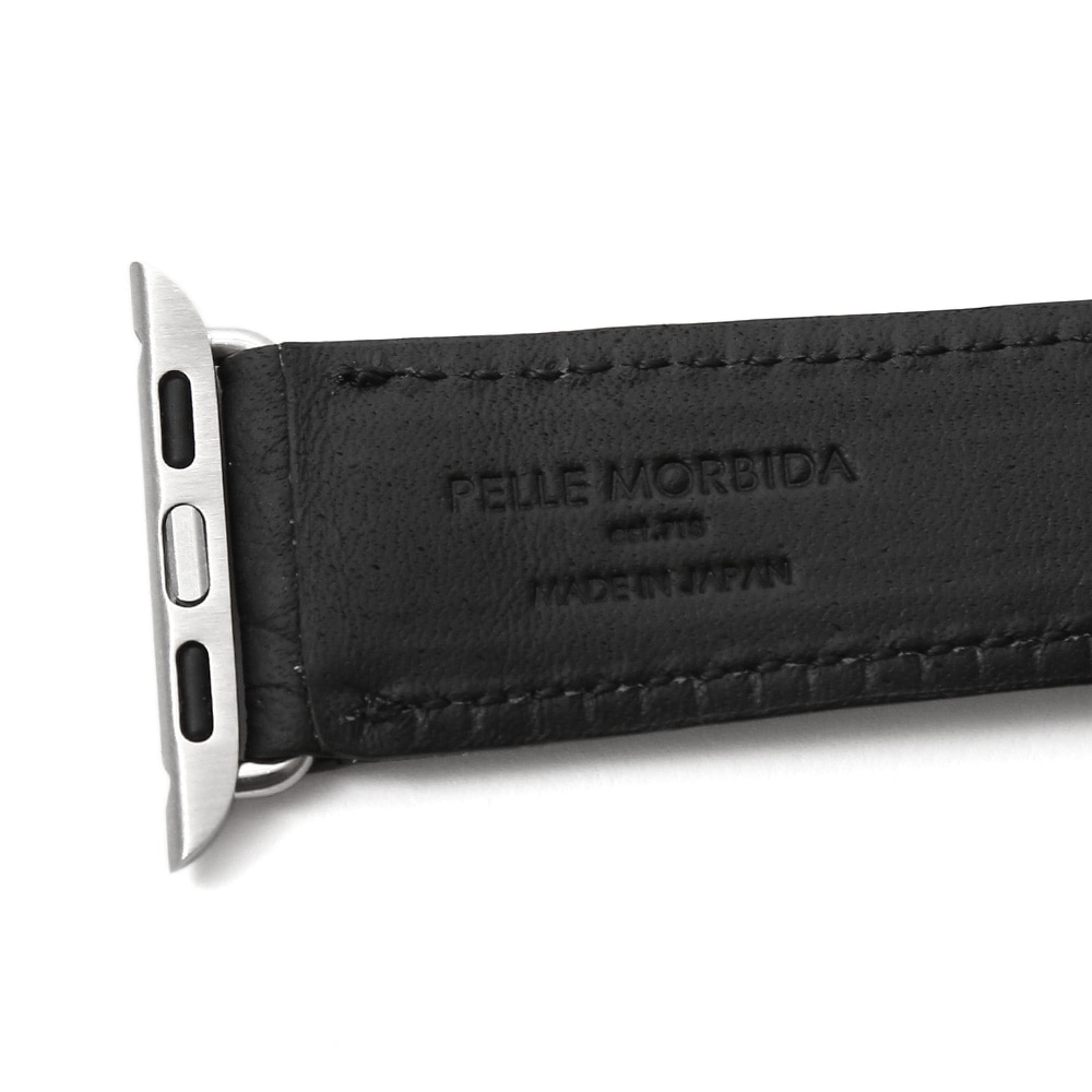 ペッレモルビダBAW601-L アップルウォッチバンド(Lサイズ) BLACK BLACK