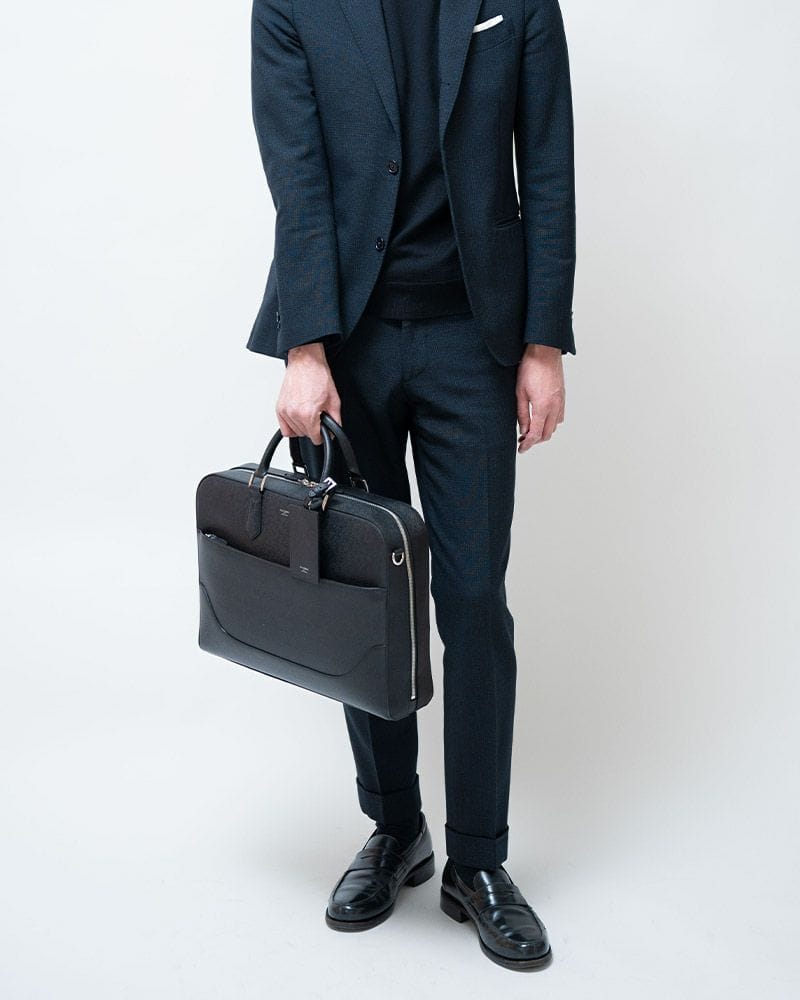 ペッレモルビダCA013B ブリーフバッグ BLACK BLACK