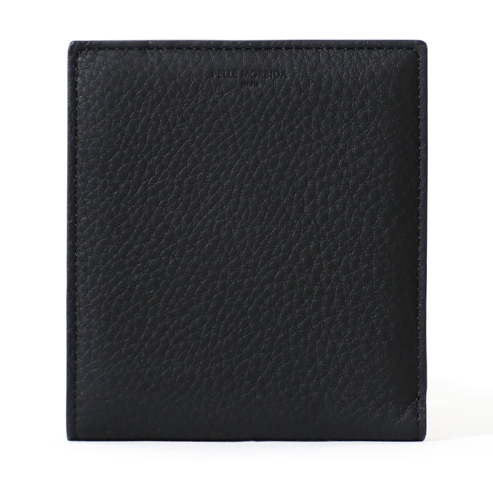 ペッレモルビダBA604BI-コンパクトウォレット　BLACK×SAX