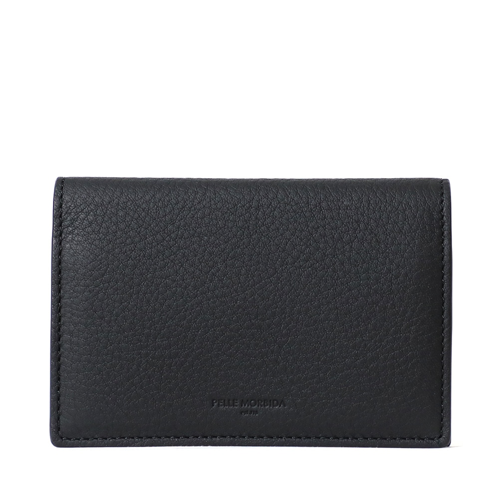 ペッレモルビダBA605BI-カードケース　BLACK×SAX