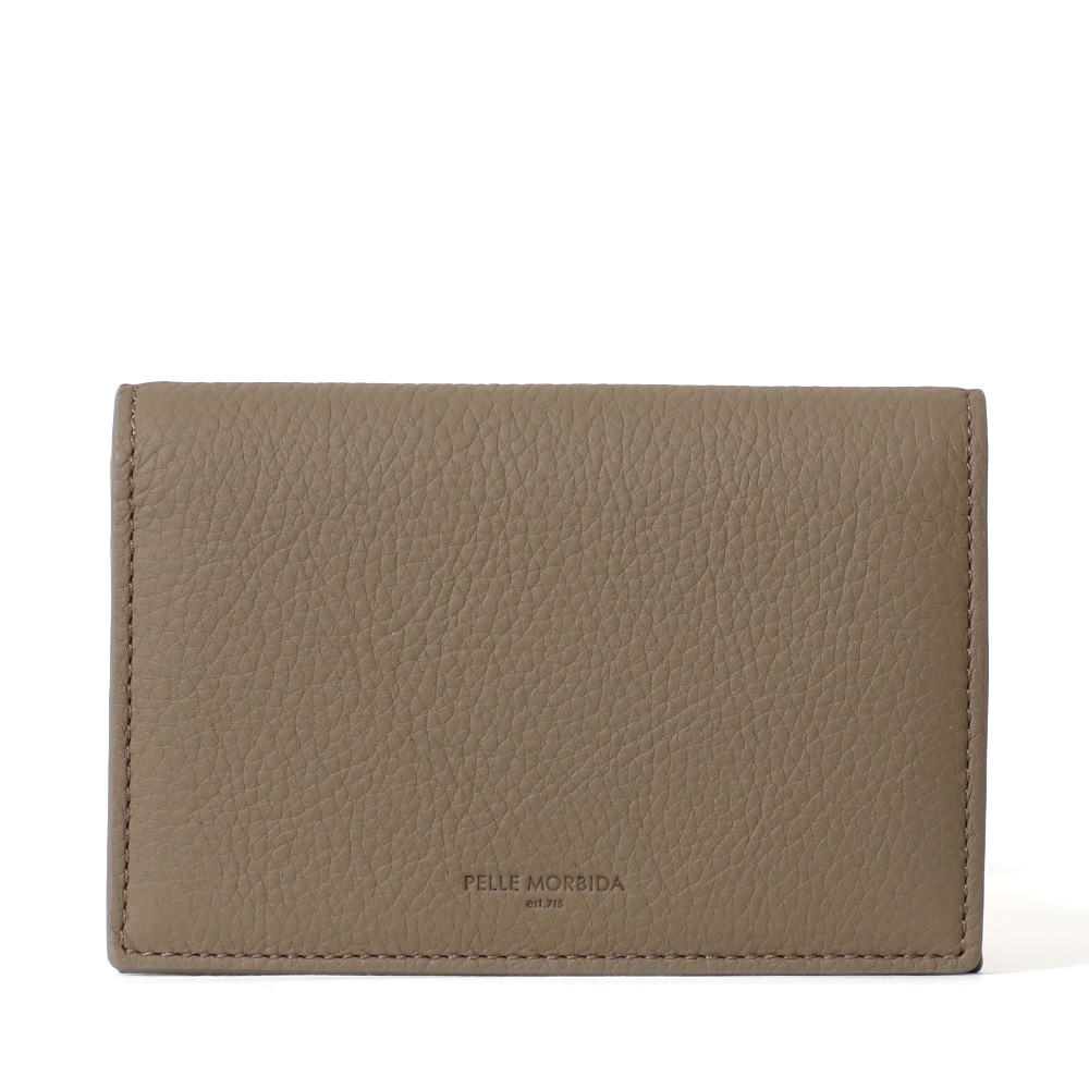 ペッレモルビダBA605BI-カードケース　GREIGE×WHITE