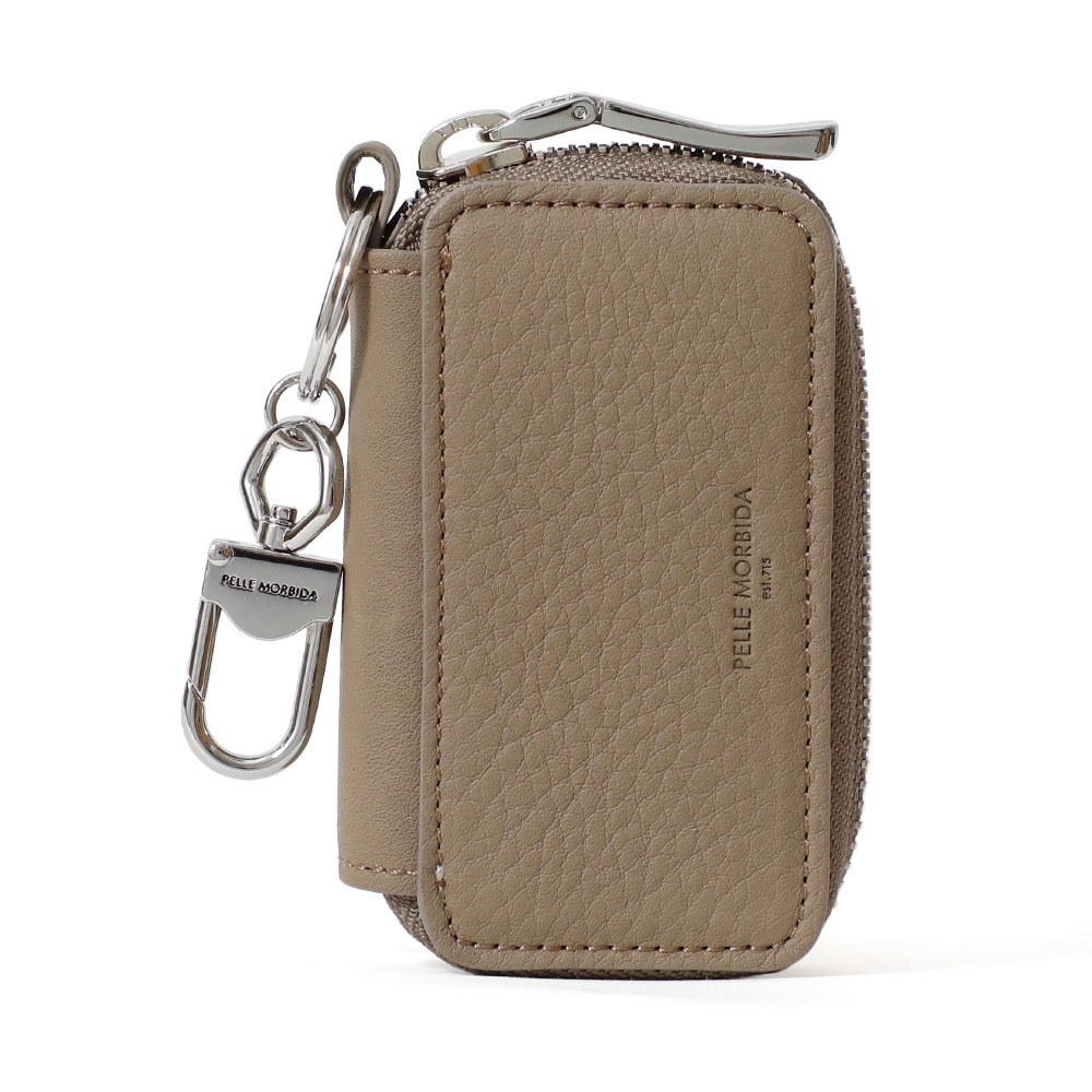 ペッレモルビダBA627BI-キーケース　GREIGE×WHITE