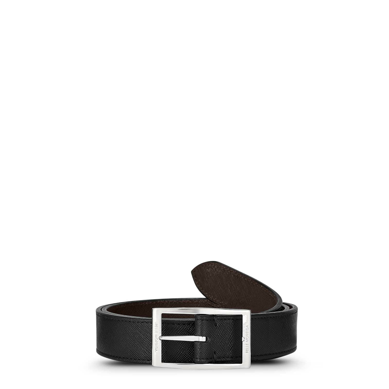 ペッレモルビダBAB001-リバーシブルベルト　85cm：BLACK×DARK BROWN