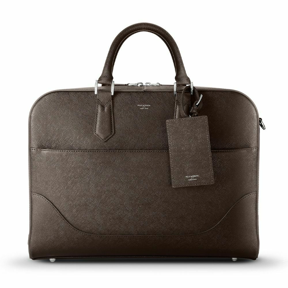 ペッレモルビダCA015-ブリーフバッグ(1室タイプ)　DARK BROWN