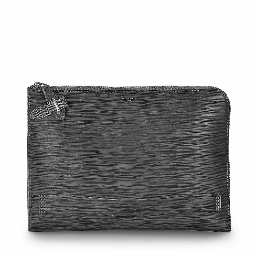 ペッレモルビダCA205-クラッチバッグ　CHARCOAL GRAY