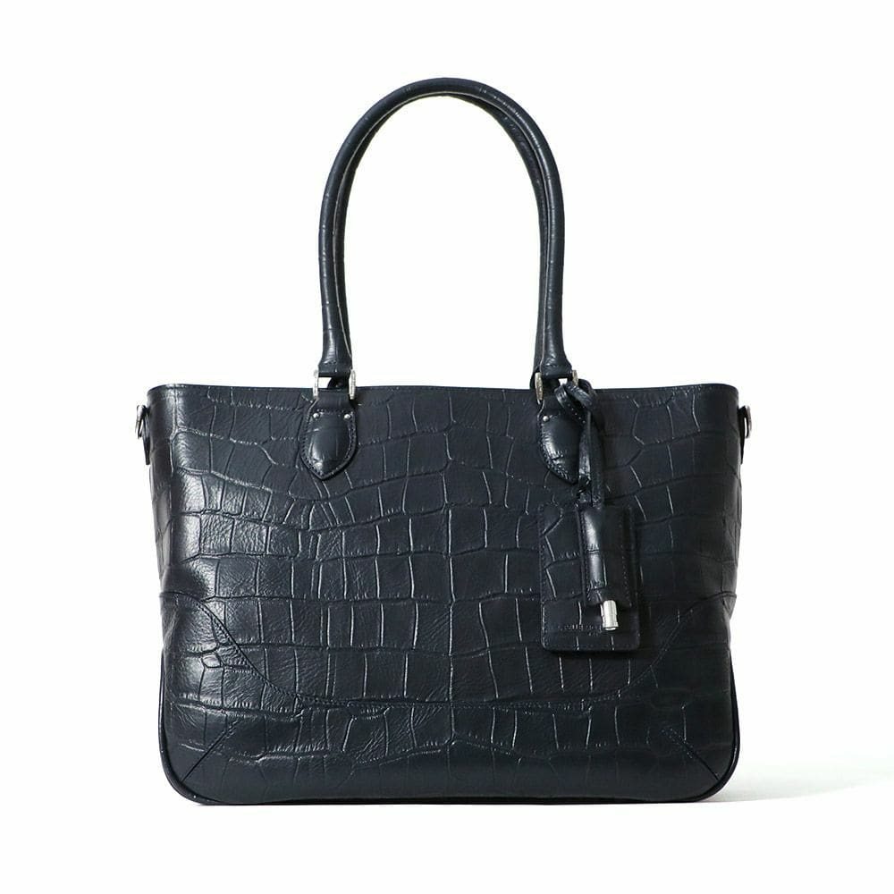 ペッレモルビダMB048AELE-横型トートバッグ　NAVY