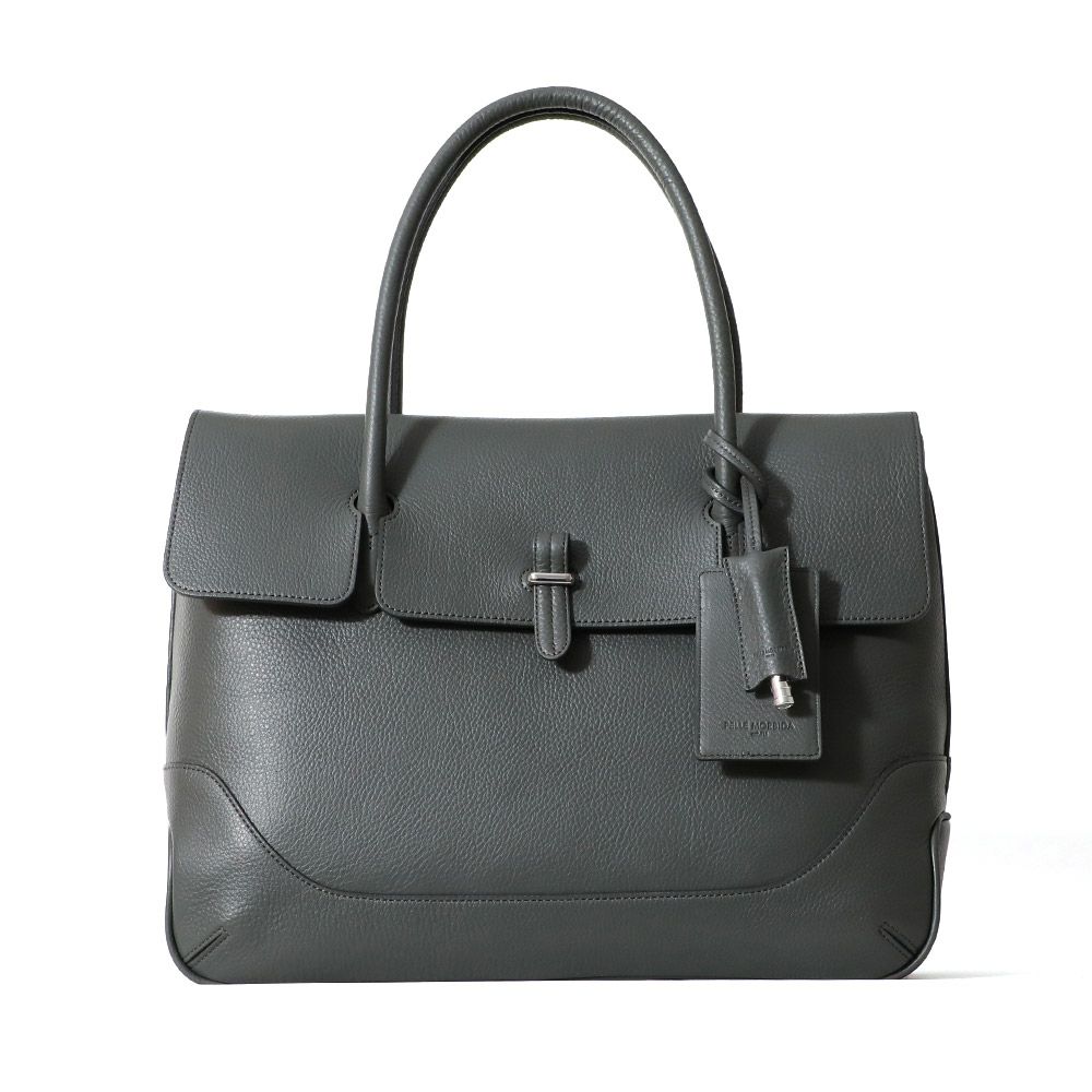 ペッレモルビダMB055A-フラップトートバッグ　CHARCOAL GRAY