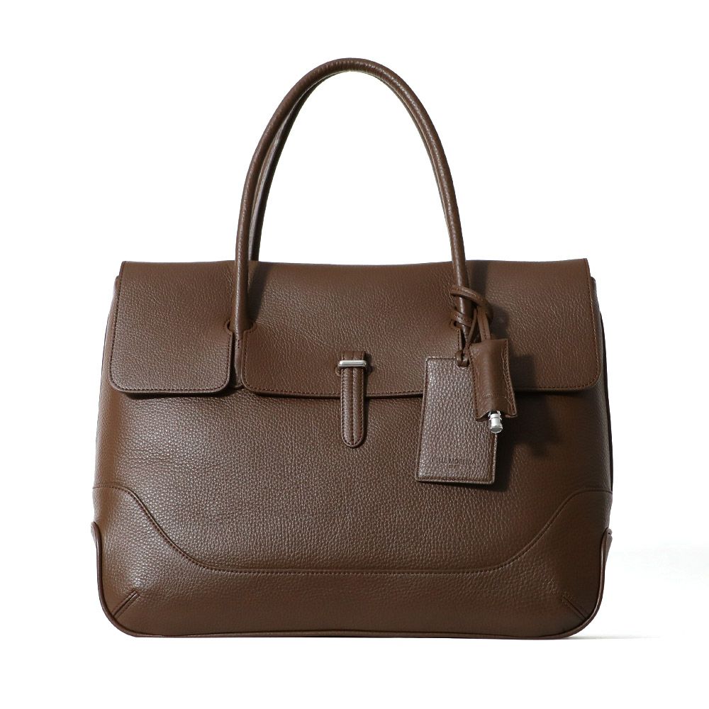 ペッレモルビダMB055A-フラップトートバッグ　DARK BROWN
