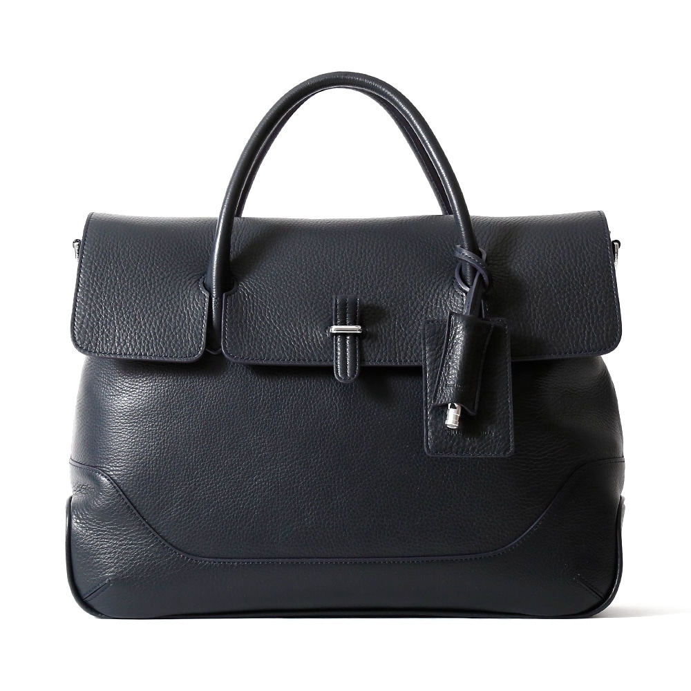 ペッレモルビダMB085-フラップビジネスバッグ　NAVY