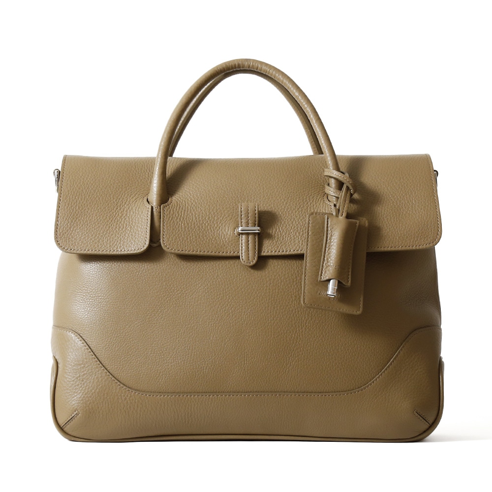 ペッレモルビダMB085-フラップビジネスバッグ　TAUPE
