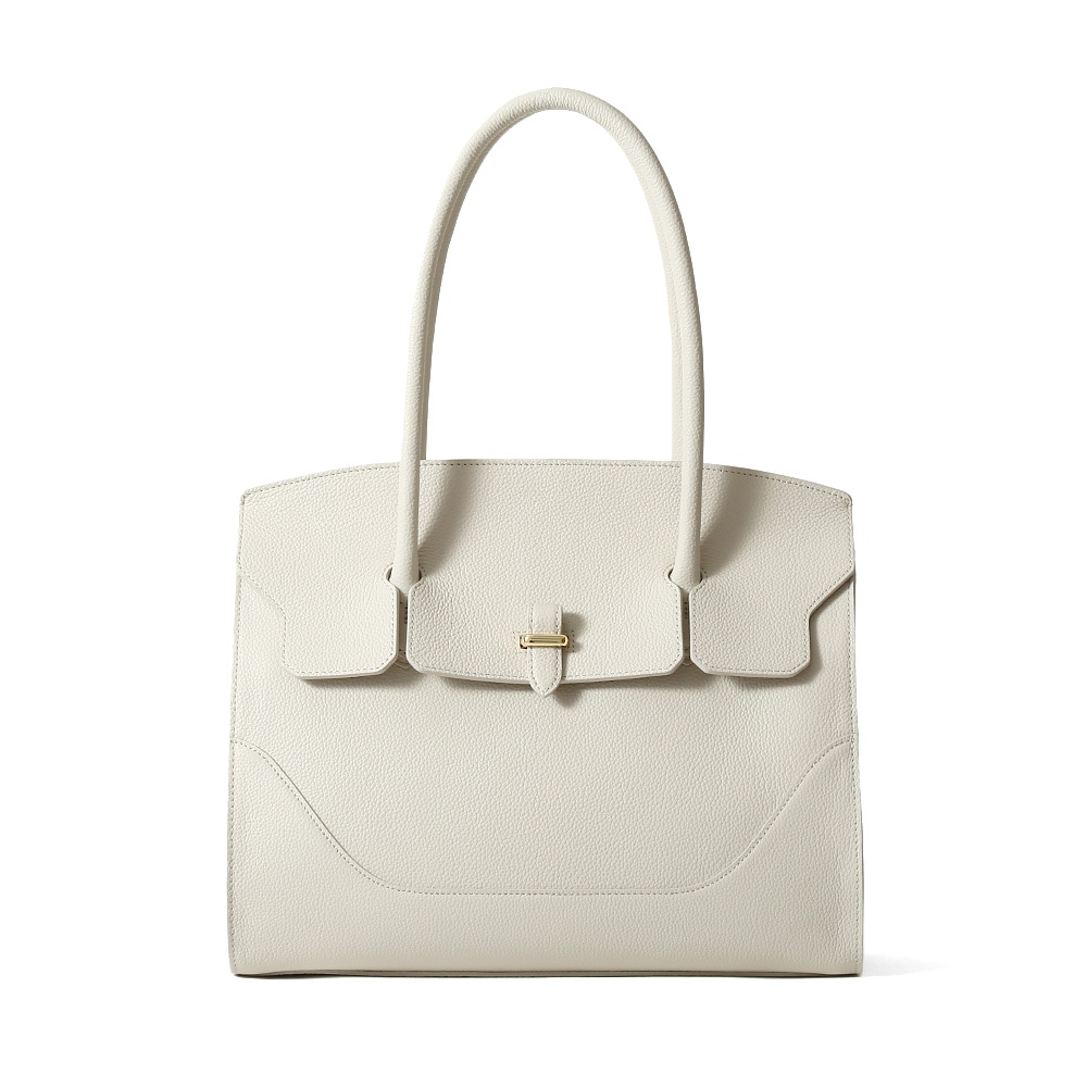 ペッレモルビダVE102-フラップトートバッグ　IVORY