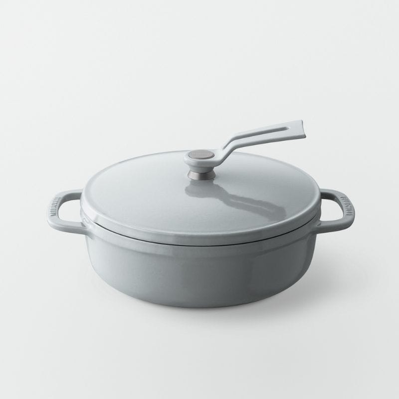 Vermicular バーミキュラ オーブンポット2 18cm 浅型 セルフスタンディングリッド オイスターグレー OP2S18S-GY ◆送料無料◆ オイスターグレー