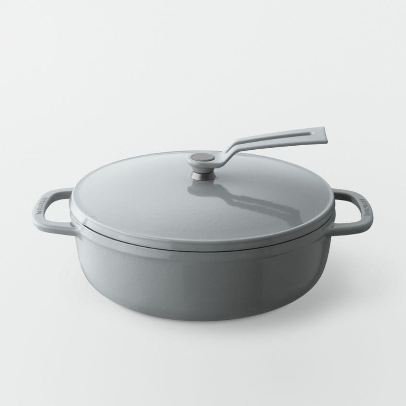 Vermicular バーミキュラ オーブンポット2 22cm 浅型 セルフスタンディングリッド オイスターグレー OP2S22S-GY ◆送料無料◆ オイスターグレー