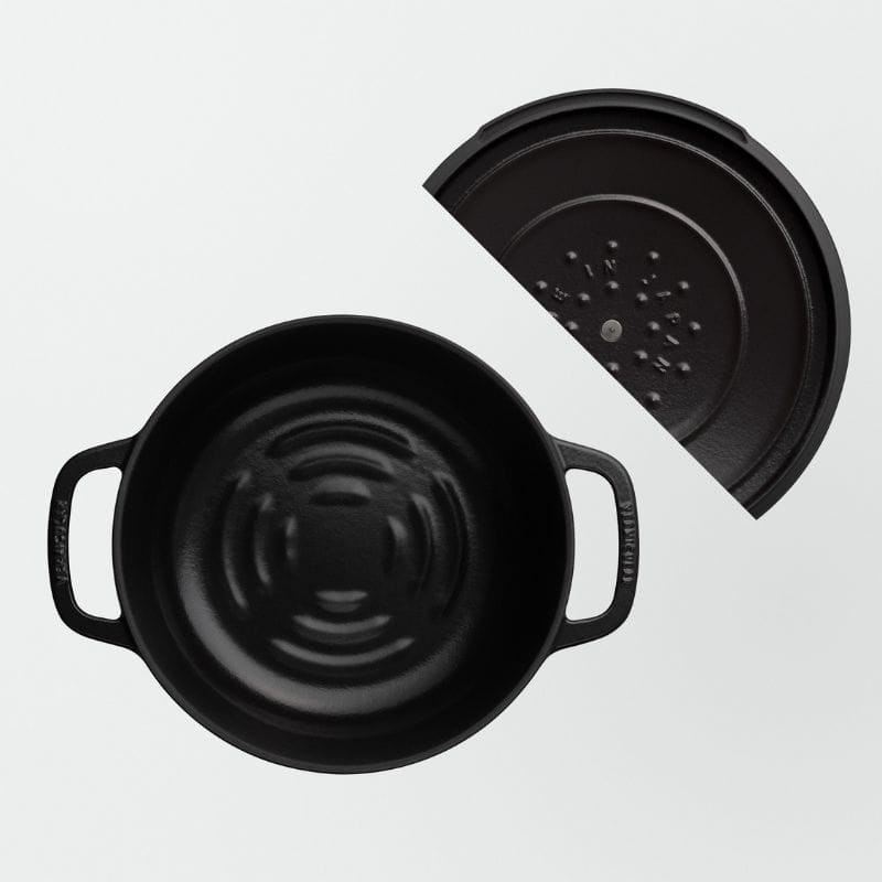 Vermicular バーミキュラ オーブンポット2 22cm セルフスタンディングリッド マットブラック OP2R22S-BK ◆送料無料◆ マットブラック